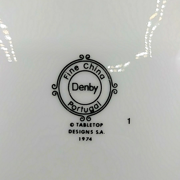 💐HP! 2 Denby Duchess 10.25" Plates. Made in Portugal 1974. Vintage - Picture 4 of 8